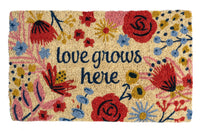 Love Grows Here Coir Doormat