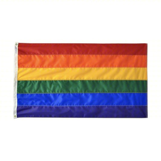 3x5' Nylon Rainbow Pride Flag