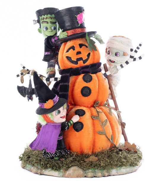 Ghouls Building Pumpkin Man - Katherine's Collection
