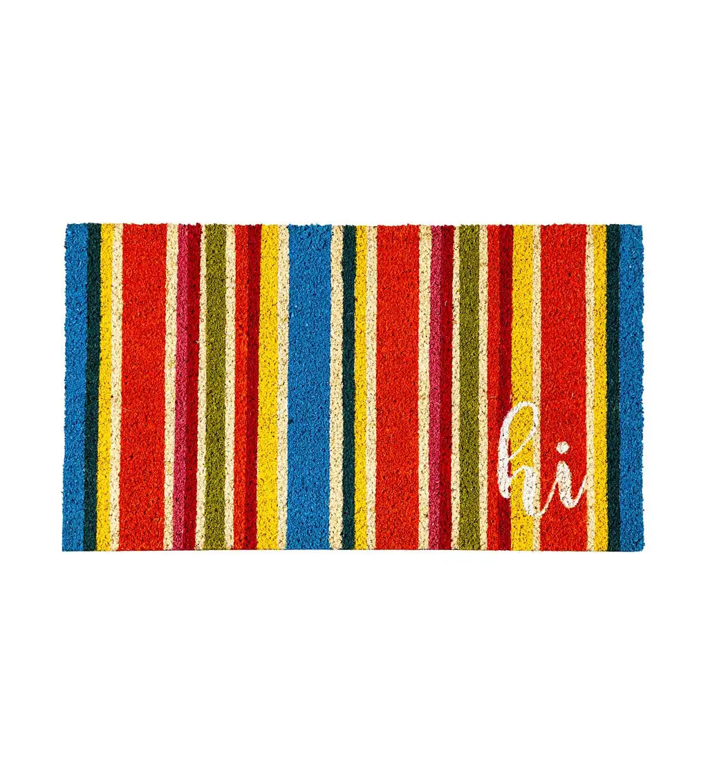 Multicolor Stripes Coir Doormat