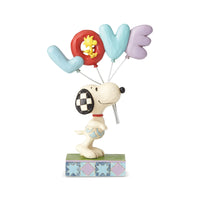 Snoopy with LOVE Balloon Peanuts Figurine