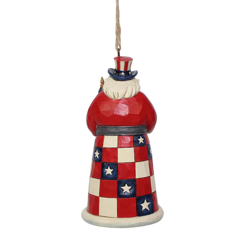 American Santa Jim Shore Ornament Figurine