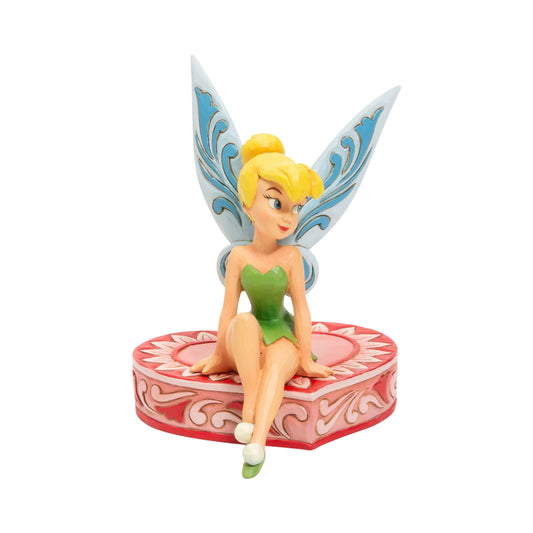 Tink Sitting on Heart Disney Figurine