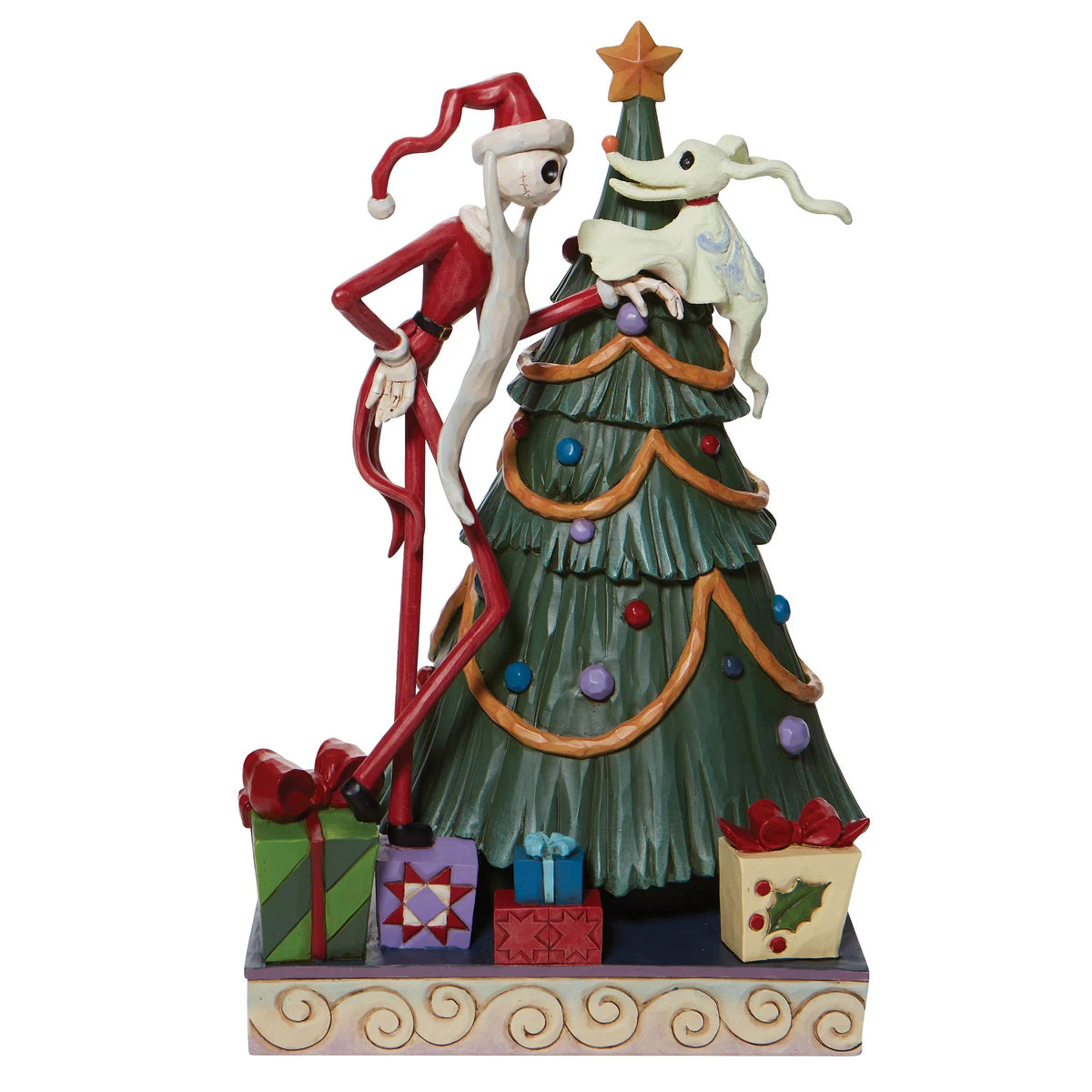 Santa Jack & Zero with Tree