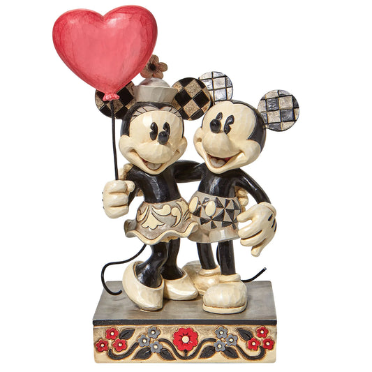 Mickey Minnie Heart Disney Figurine