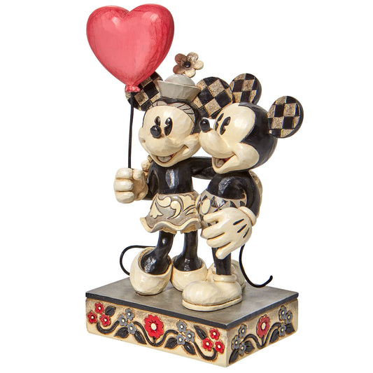 Mickey Minnie Heart Disney Figurine