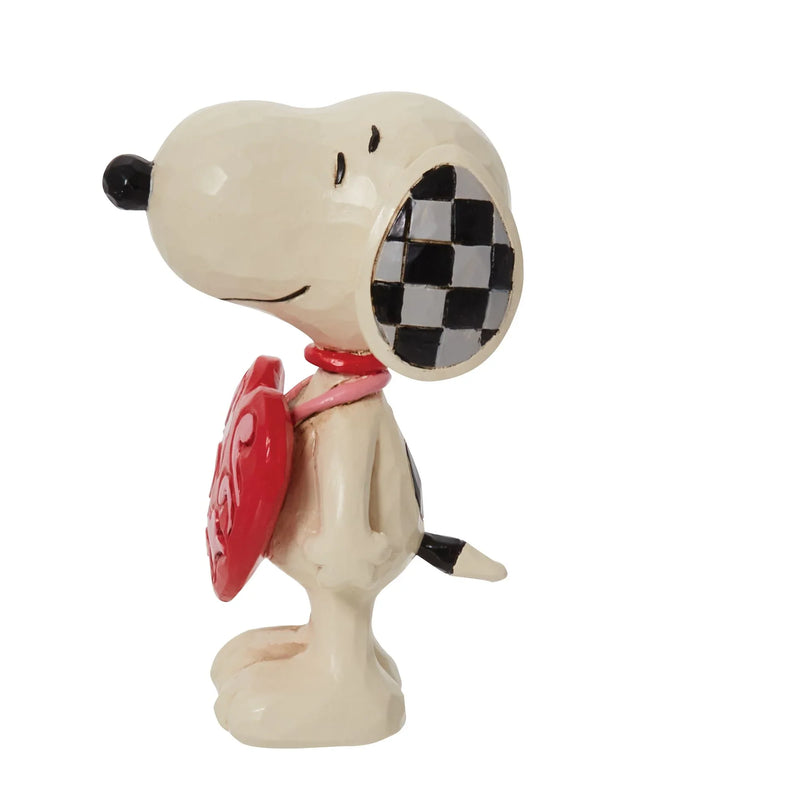 Snoopy wearing Heart Sign Peanuts Figurine – Modern Display