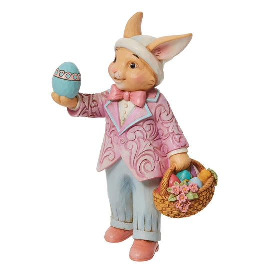 Easter Bunny with Egg Pint Size Figurine - Jim Shore