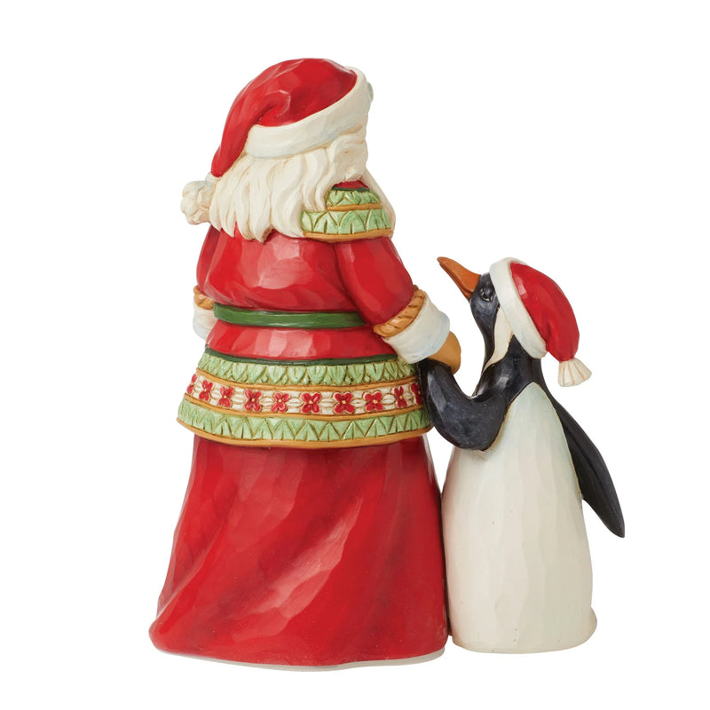 Santa with Penguin