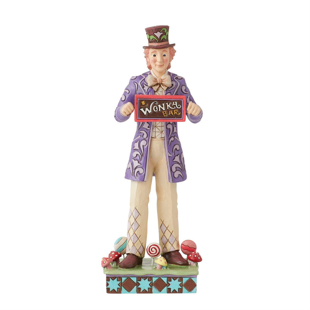 Willy Wonka with Rotating Chocolate Bar Jim Shore Figurine