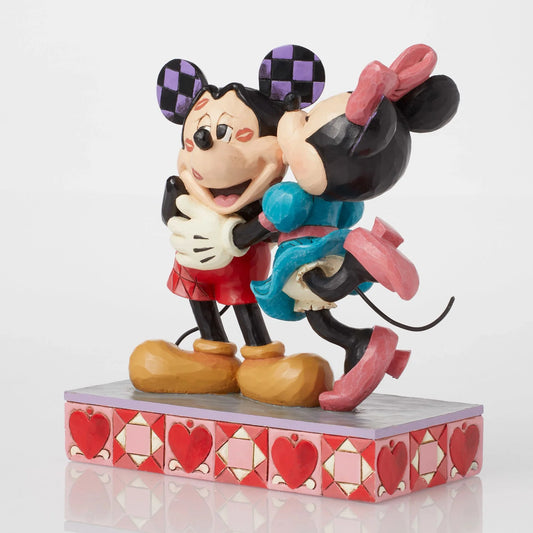 Mickey and Minnie Love Kisses Jim Shore Disney Traditions