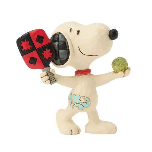 Snoopy Playing Pickleball Mini Jim Shore Disney Traditions