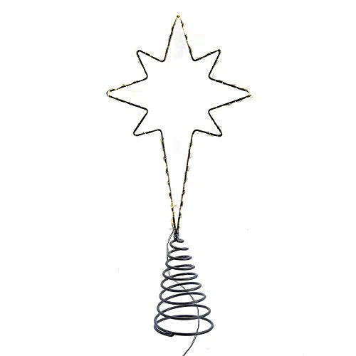 12" Twinkle Betlehem Star Tree Topper with LED