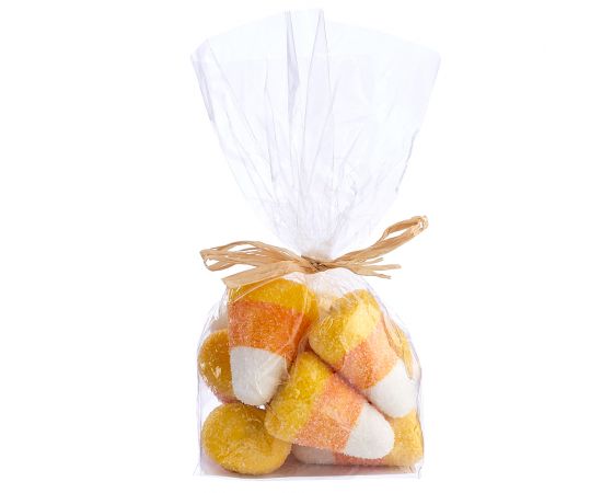 Glittered Halloween Bagged Faux Candy Corn