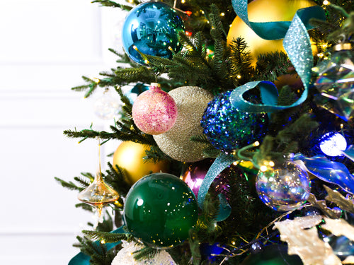 Aurora Borealis Pre-Decorated Christmas Tree