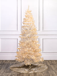 Crystal Iridescent White Pine Christmas Tree with Cluster