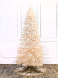 Crystal Iridescent White Pine Christmas Tree with Cluster