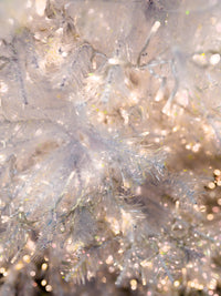 Crystal Iridescent White Pine Christmas Tree with Cluster