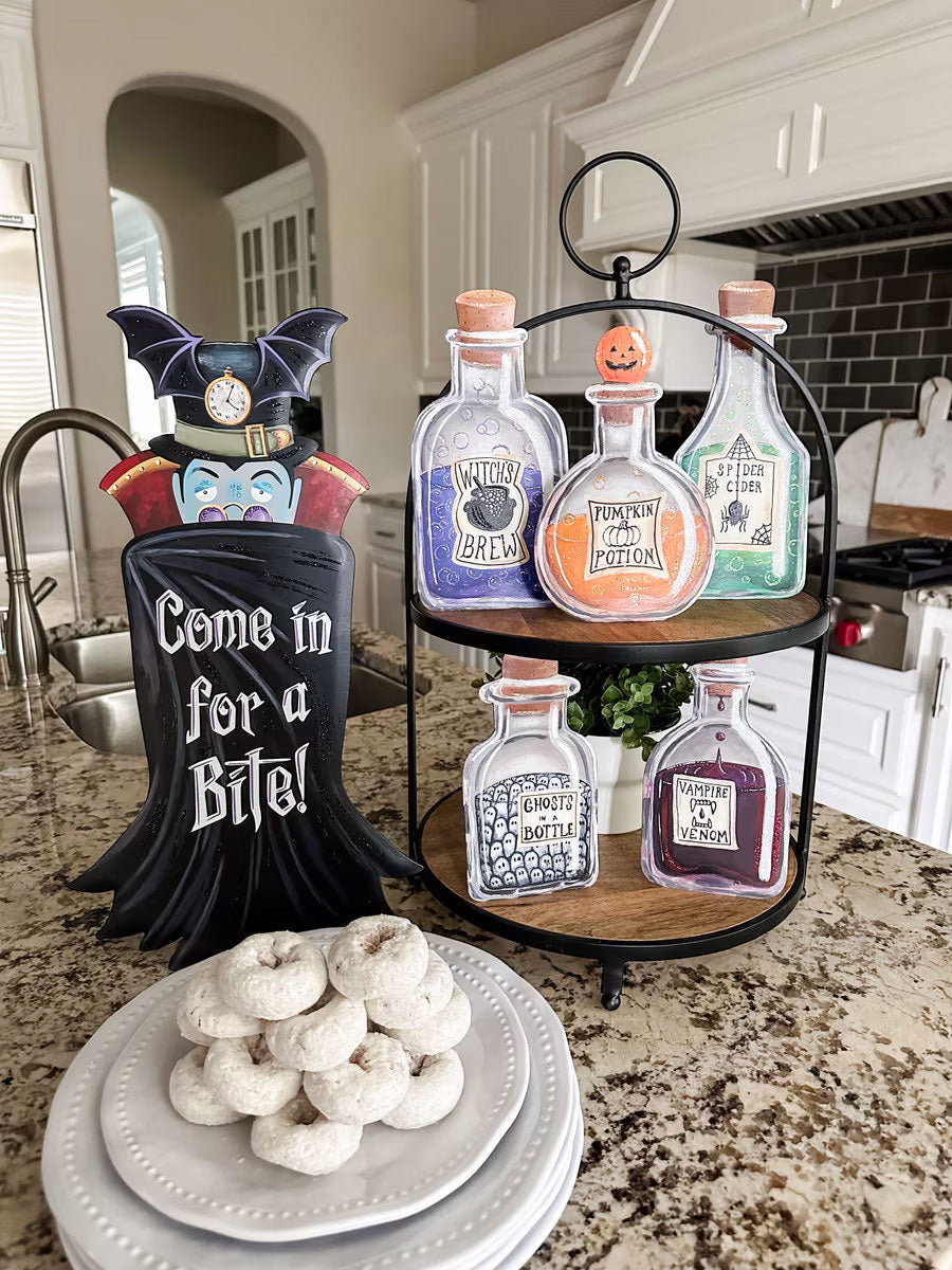 3 Pc Halloween Potion Prop Bottles sale