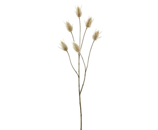 28" Artificial Hare's Tail Flower Stem -Beige