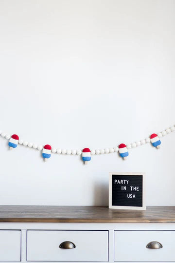 Ice Cream Patriotic Garland