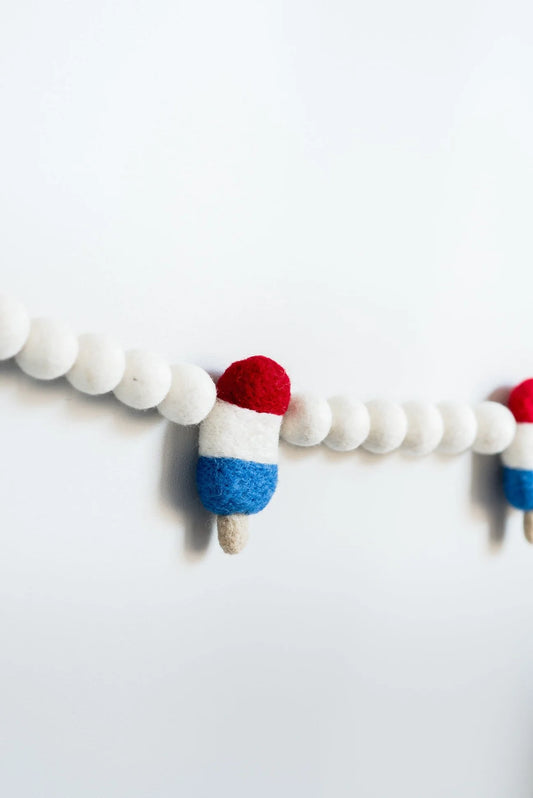 Ice Cream Patriotic Garland