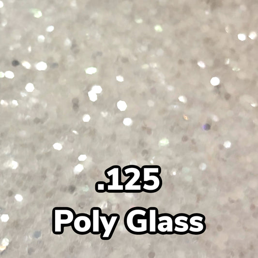 .125 Poly Glass Hexagonal Polyjewel Glitter (Large)