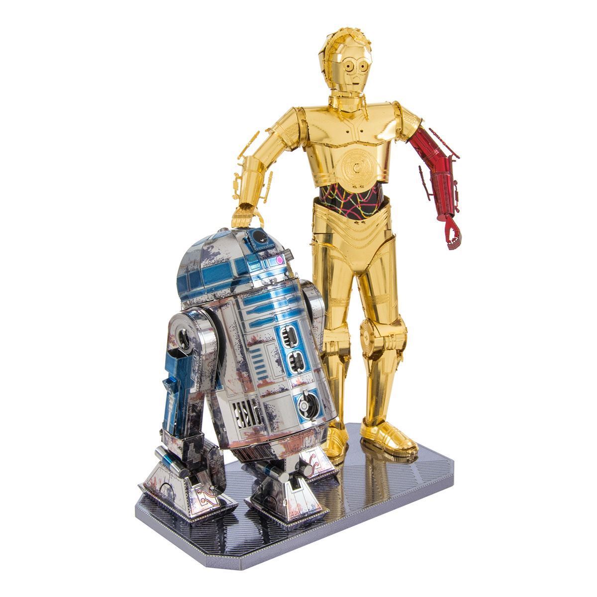 R2-D2 & C-3Po Box Gift Set 3D Metal Model