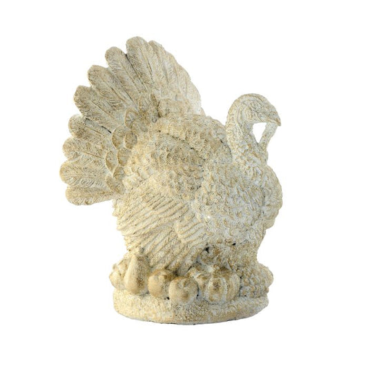 10" Cream Resin Turkey