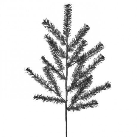 24" Black Tinsel Spray
