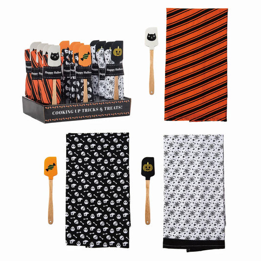 Halloween Spatula/Dishtowel Assorted