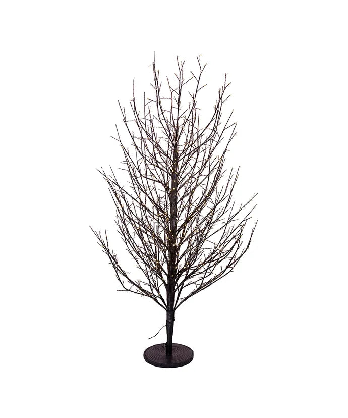 4' Pre-Lit Fairy Cluster LED Dark Brown Twig Tree