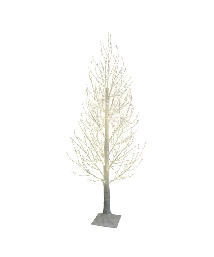 5' Pre-Lit Fairy LED Winter White Twig Tree
