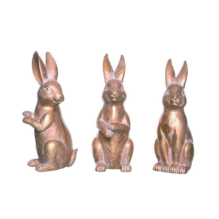 Small Bronze Bunny Figurine Assorted