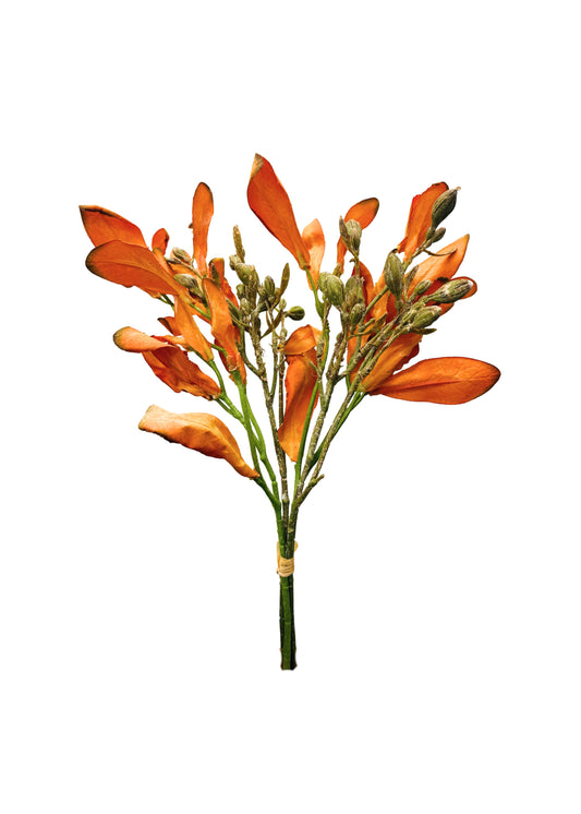 16" Orange Acorn Leaves Bouquet