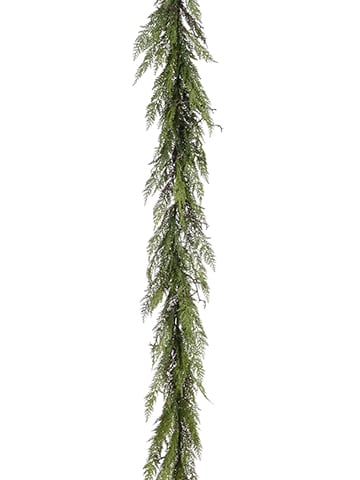 6' Cedar Twig Green Garland