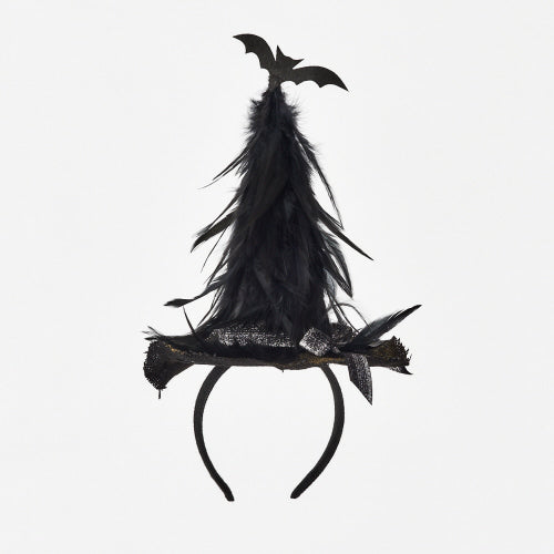 Bat & Feather Halloween Headband