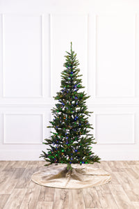 Aspen Slender Pine Color-Change Christmas Tree with 3mm LED