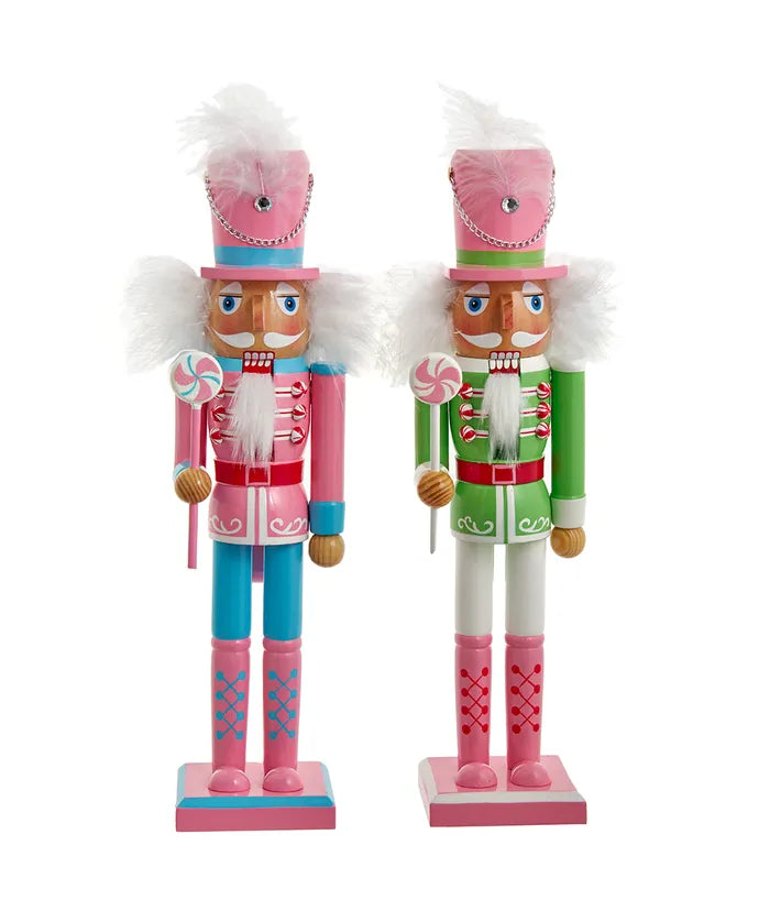 HOLIDYOYO St. Patrick's Day Leprechaun Nutcracker - 10" Wooden Soldier Decor With Shamrock, Green Uniform