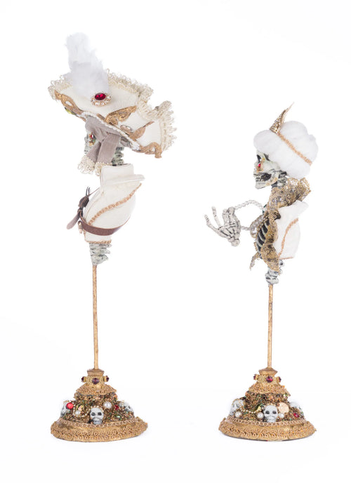 Male & Female Skeleton Bust Set of 2 - Katherine's Collection