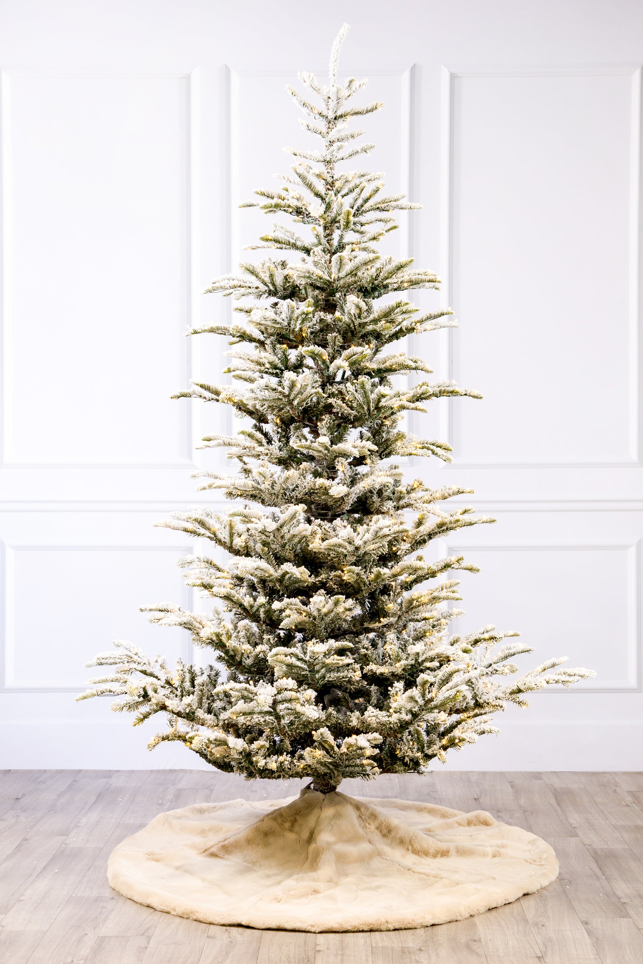 ✳︎new arrival✳︎christmastreeクリスマスツリー③white Norwegian Snowy Spruce Christmas Tree with 3mm LED – Modern Display
