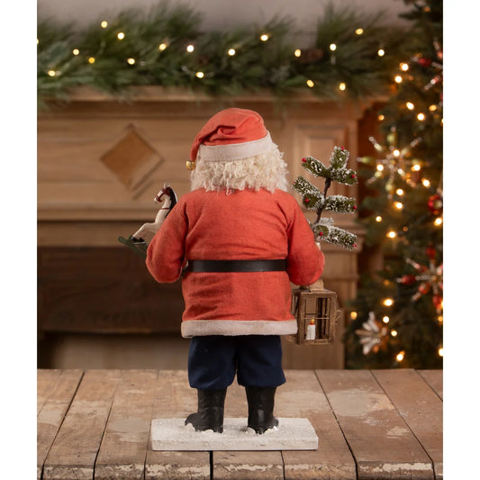 Santa Vintage with Toy Horse, Bethany Lowe