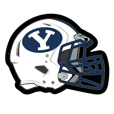 byu new football helmets BYU Cougars Wall Helmet LED sign – Modern Display