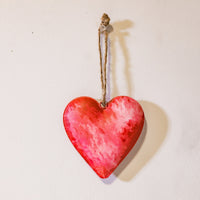 Heart Ornament Metal Valentine Sign Assorted