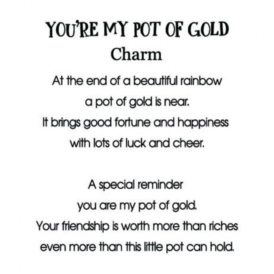 Charm Pot Of Gold St Patricks Day