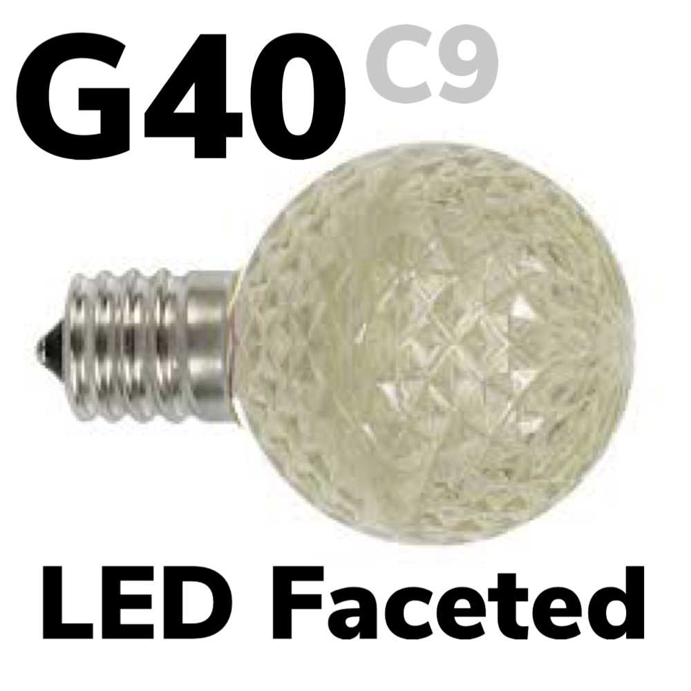 G40 LED Faceted Bulb