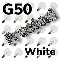 G50 Frosted Bulbs Box of 25