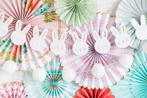 Easter Bunny Puffy Paper Banner