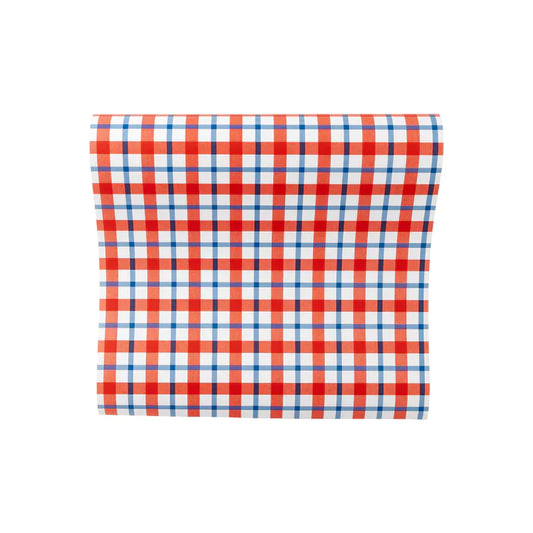 Americana Plaid Paper Tablerunner