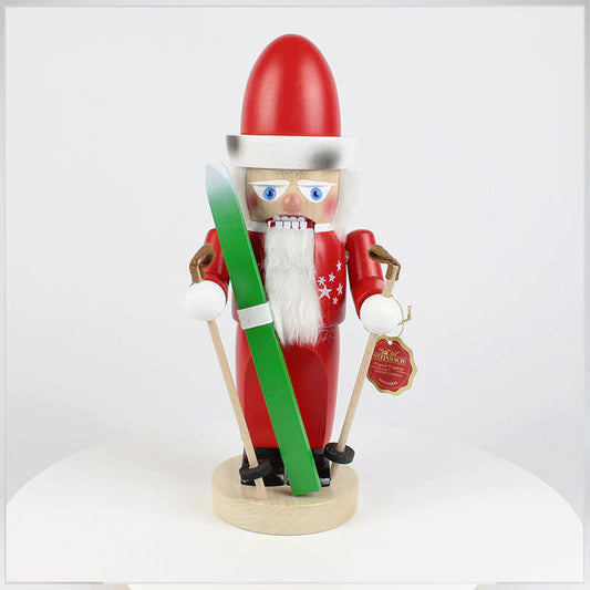 Chubby Skiing Santa Nutcracker